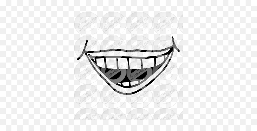 Smile Outline For Classroom Therapy Use - Great Smile Clipart Gandhi Smriti Png,Smile Teeth Icon