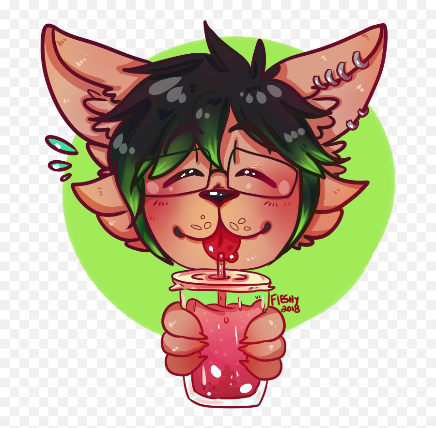 Summer Smoothie Icon Ych - Zoofie Strawberry Smoothie C Fictional Character Png,Cute Strawberry Icon