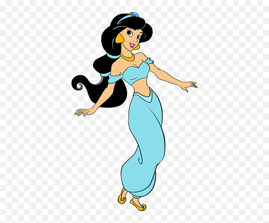 How To Draw Princess Jasmine From Disneyu0027s Aladdin - Really Draw Princess Jasmine Step By Step Png,Princess Jasmine Png