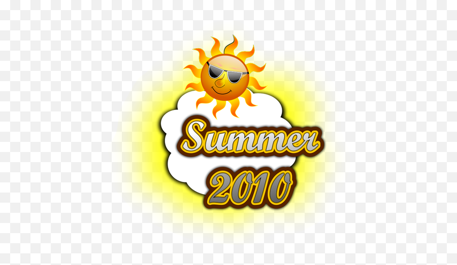 Summer 2010 Logo Vector Image Public Domain Vectors - Summer Cartoon Png,Microsoft Powerpoint 2010 Icon