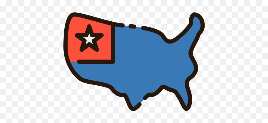United States - Free Maps And Flags Icons Language Png,States Icon