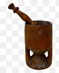 Vintage African Mortar U0026 Pestle - Chair Clipart Full Size And Png