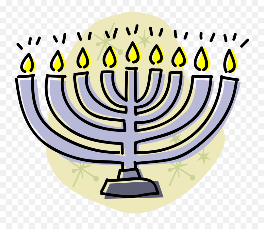 Jewish Hanukkah Menorah Candles - Vector Image Menorah Png,Candle Stick Drawing Icon