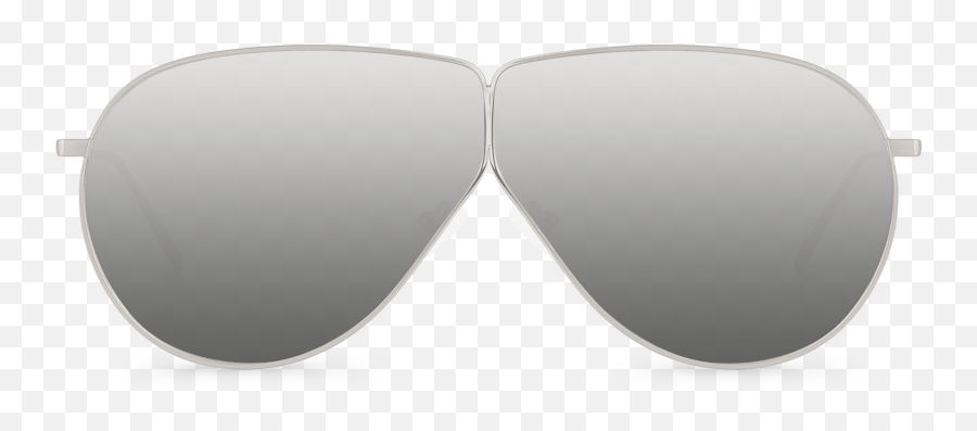 Kanye Silver Oval Sunglasses - Silver Png,Kanye Png