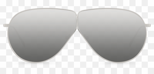 Kanye Silver Oval Sunglasses - Silver Png,Kanye Png