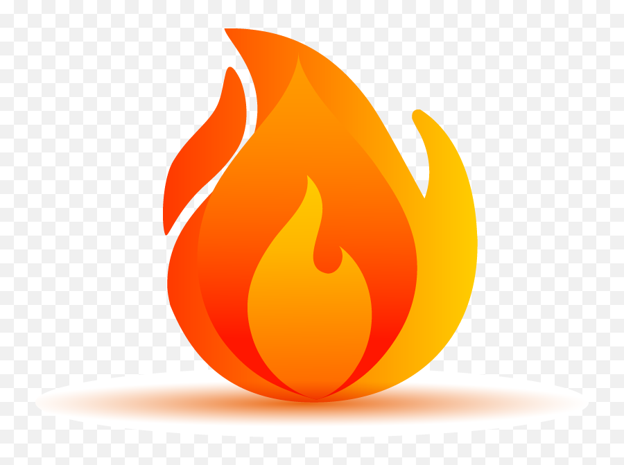 Cartoon Flame Vector Elements Png - Transparent Background Fire Icon,Fire Icon Png