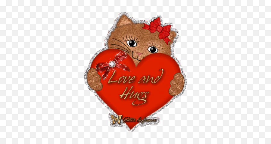 Heart Hug Sticker Gif Gfycat - Cartoon Png,Heart Gif Transparent
