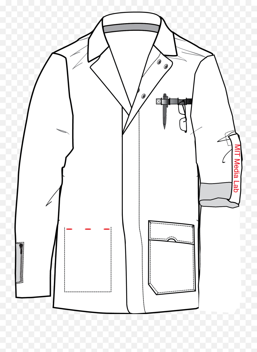 Shirt Collar Drawing - Lab Coat Clipart Png,Collar Png