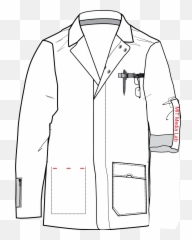 Shirt Collar Drawing - Lab Coat Clipart Png,Collar Png