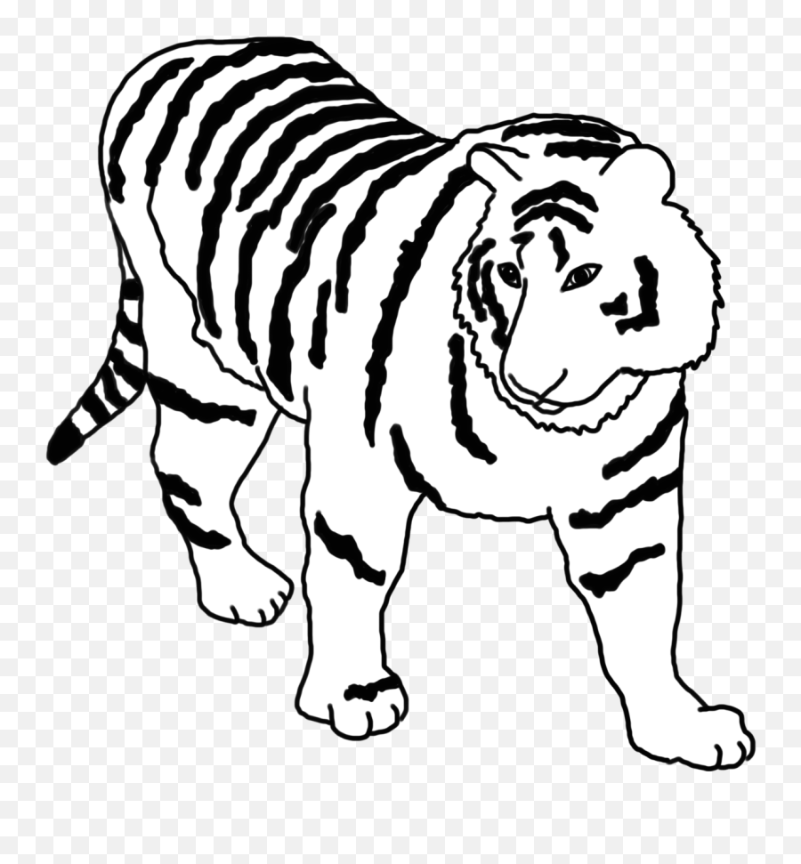 Tiger Clipart - Clip Art Png,Tiger Stripes Png