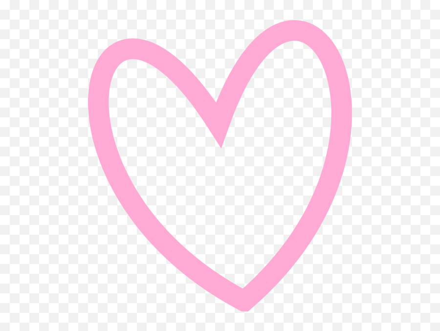Pink Heart Clipart Png - Pink Heart Outline Clipart,Small Heart Png