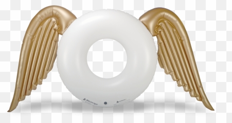 Angel Wings Round Tube Pool Float - png