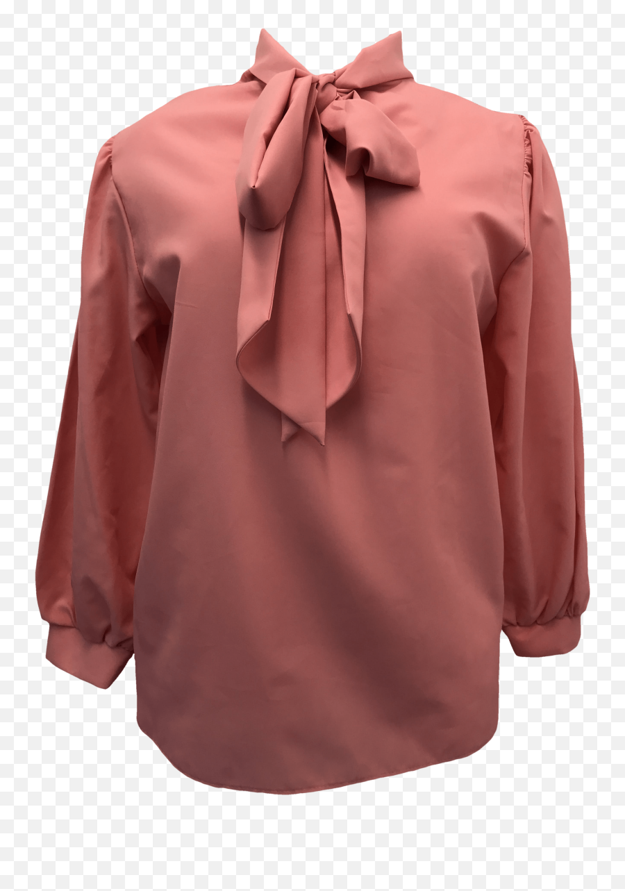 80u0027s Pink Neck Tie Blouseby Joanna - Formal Wear Png,Neck Tie Png