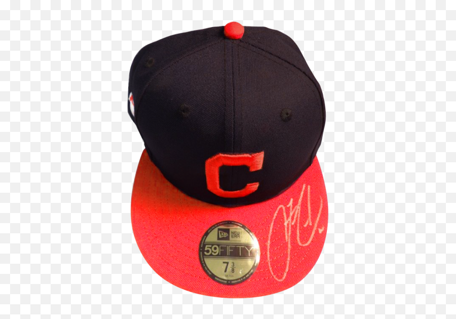 Francisco Lindor Autographed Navy U0026 Red Indians Hat - Magento Png,Indians Baseball Logo
