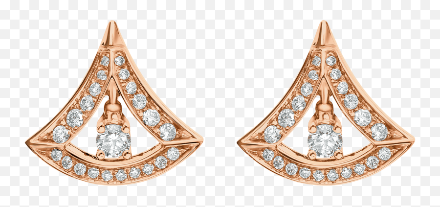 Divas Dream Earrings 356450 - Earrings Bulgari Diva Diamond Png,Gold Earring Png