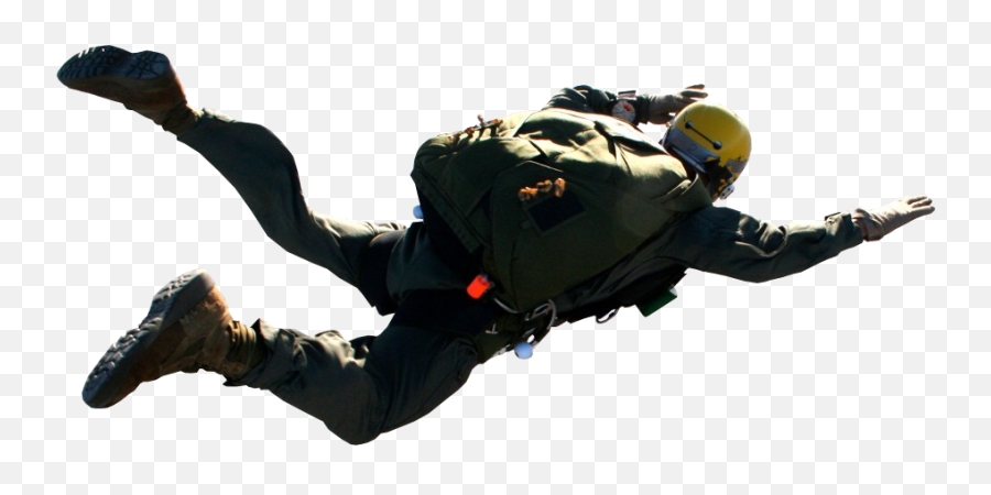 Person Falling - Parachutist Transparent Hd Png Download Parachutist Png,Person Falling Png