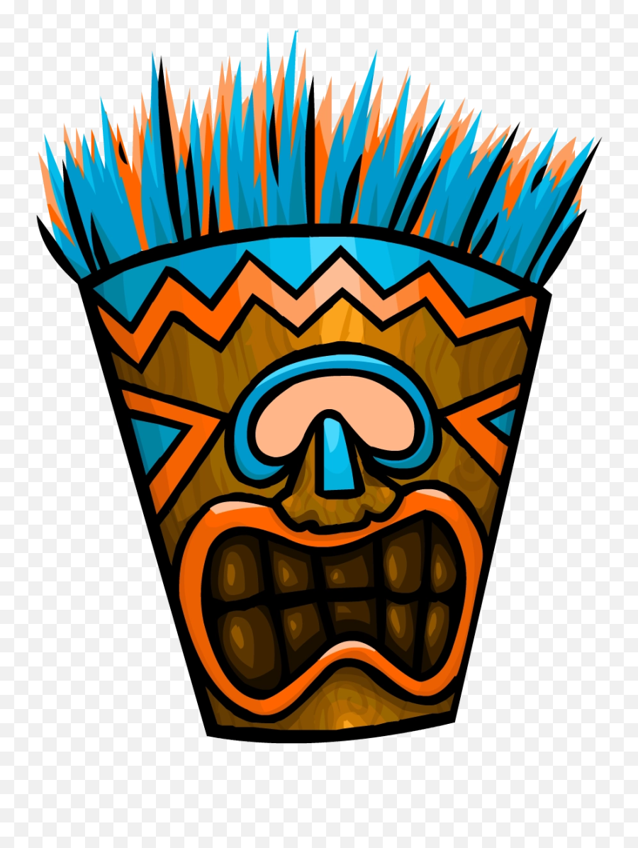 Tiki Mask - Tiki Mask Tiki Face Template Png,Tiki Png