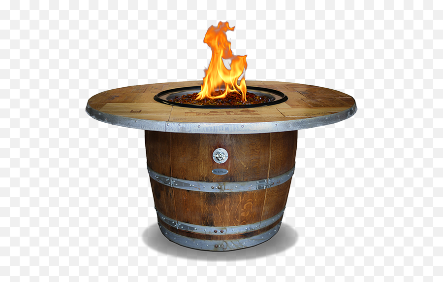 Clipart Fire Pit - Propane Wine Barrel Fire Table Png,Fire Pit Png