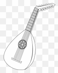 Drawing Of A Lute Transparent Cartoon - Lute Clip Art Png,Lute Png