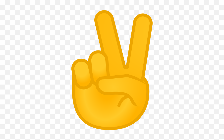 Victory Hand Emoji - Peace Sign Hand Emoji Png,Victory Png