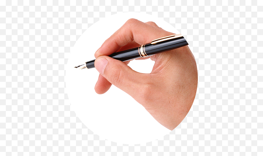 Writing Hand With Pen Png - Pen Writing Hand Png,Writing Pen Png