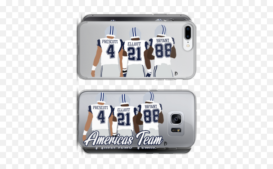 Cowboys Qb Dak Prescott Rb Ezekiel - Smartphone Png,Ezekiel Elliott Png