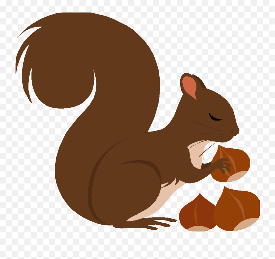 Red Squirrel Clipart Nut - Squirrel With Nut Clipart Png,Squirrel Clipart  Png - free transparent png images 