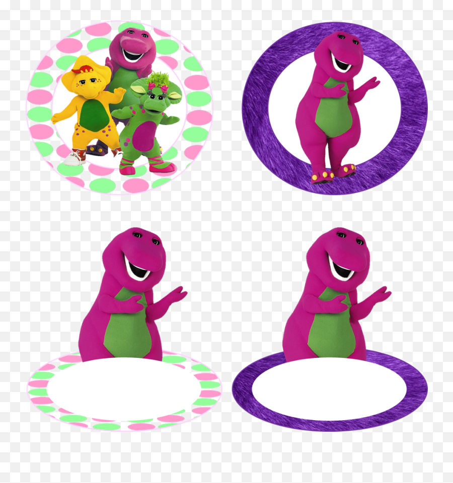 Barney Birthday Party Decorations - Barney And Friends Round Png,Barney Png