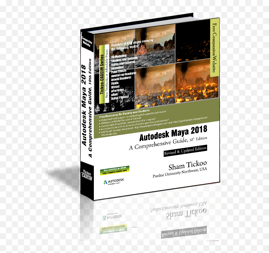 Autodesk Maya 2018 A Comprehensive Guide Book By Prof Sham - Autodesk Maya 2018 A Comprehensive Guide Png,Autodesk Maya Logo