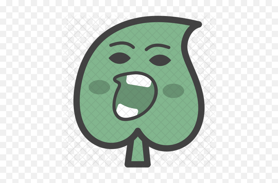 Angry Leaf Emoji Icon Of Colored - Happy Png,Leaf Emoji Png