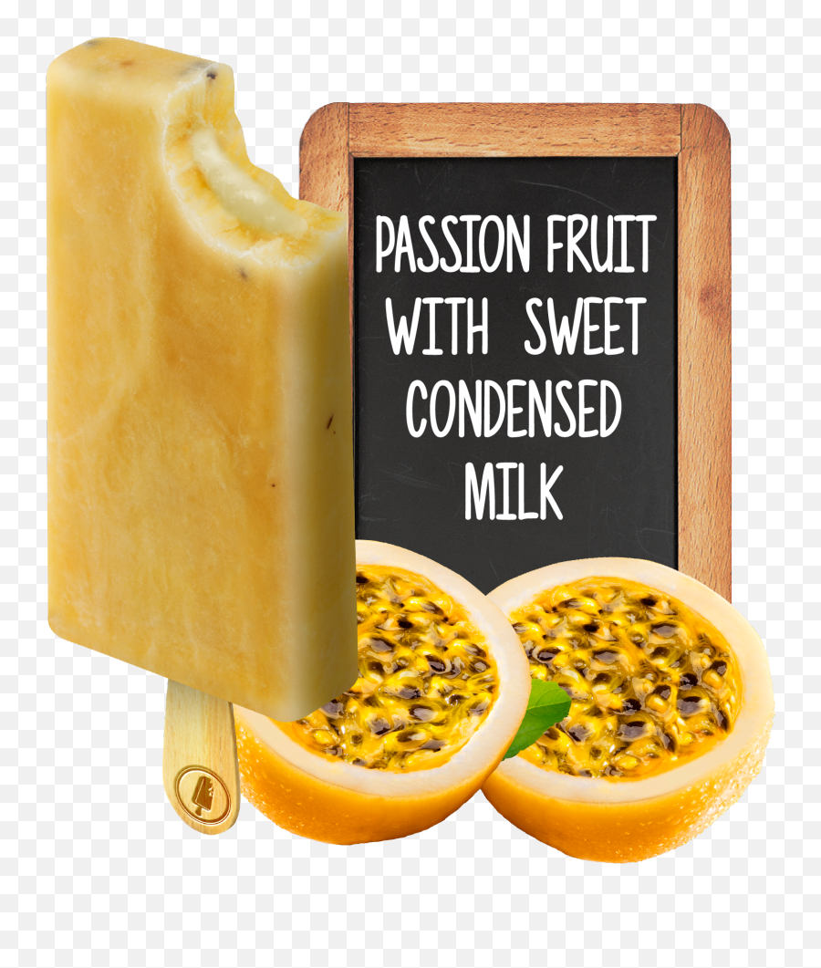 Passion Fruit With Sweet Condensed Milk - Paletas In Usa Png,Passion Fruit Png