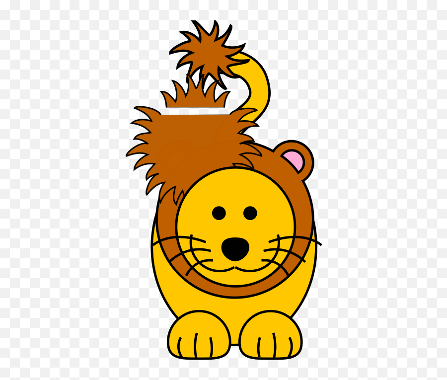 Cartoon Golden Lion Png Svg Clip Art - Clip Art,Lion Cartoon Png