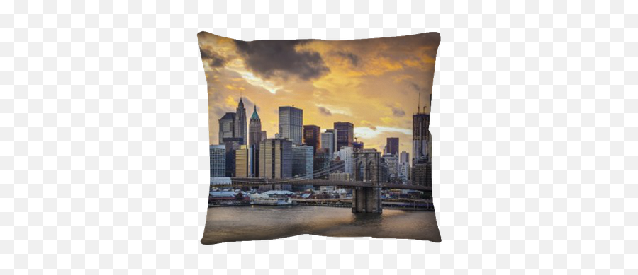 New York City Skyline Pillow Cover U2022 Pixers - We Live To Change Decorative Png,New York City Skyline Png