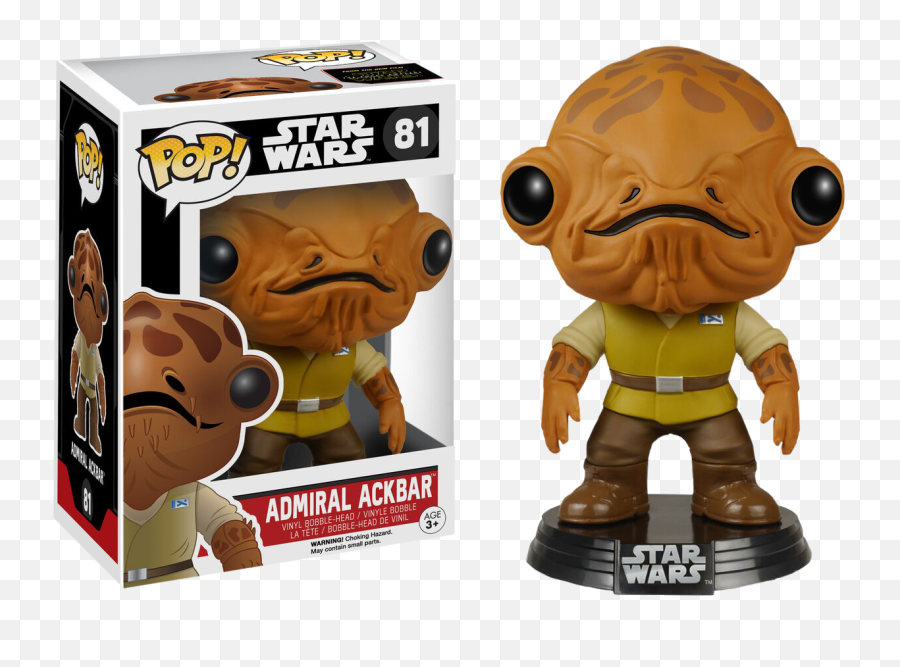 Admiral Ackbar Funko Pop Star Wars - Admiral Ackbar Funko Pop Png,Admiral Ackbar Png