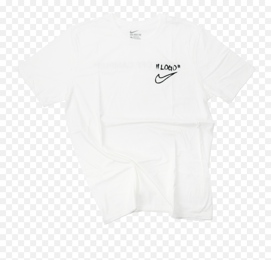 Herencia Contabilidad Adular Nike X Off White Logo Tee - Active Shirt Png,Nike Logo White - free  transparent png images - pngaaa.com