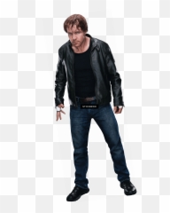 Dean Ambrose Leather Jacket Standing Png