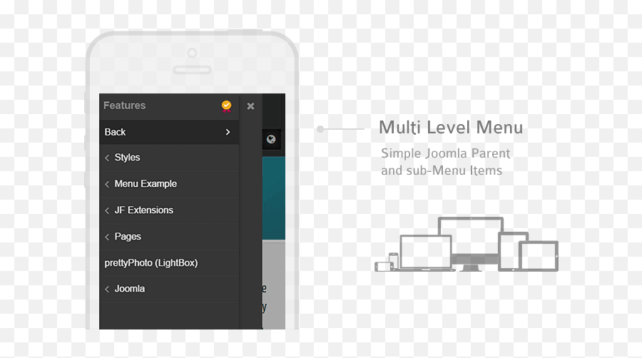Jf Mobile Menu - Free Joomla Menu Module For Mobile Devices Png,Mobile Menu Icon