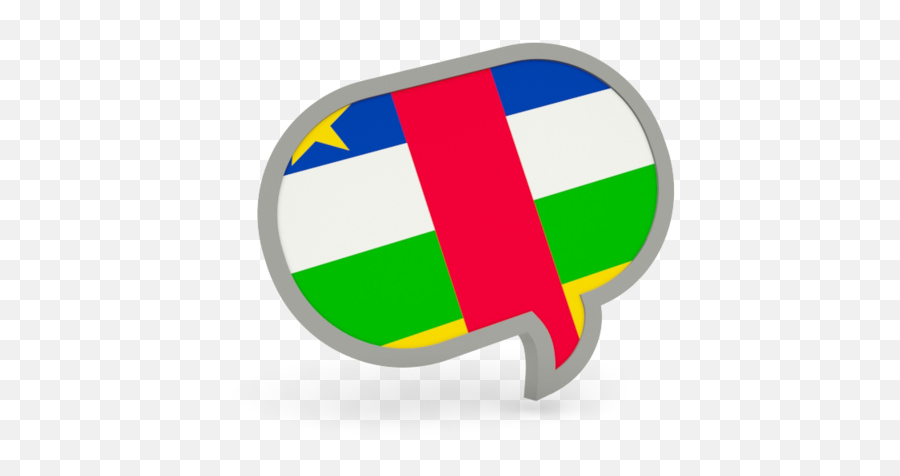 Speech Bubble Icon Illustration Of Flag Central African - Language Png,African Icon