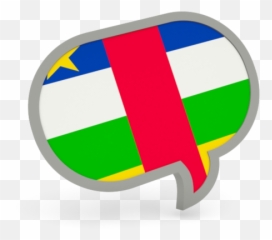 Speech Bubble Icon Illustration Of Flag Central African - Language png