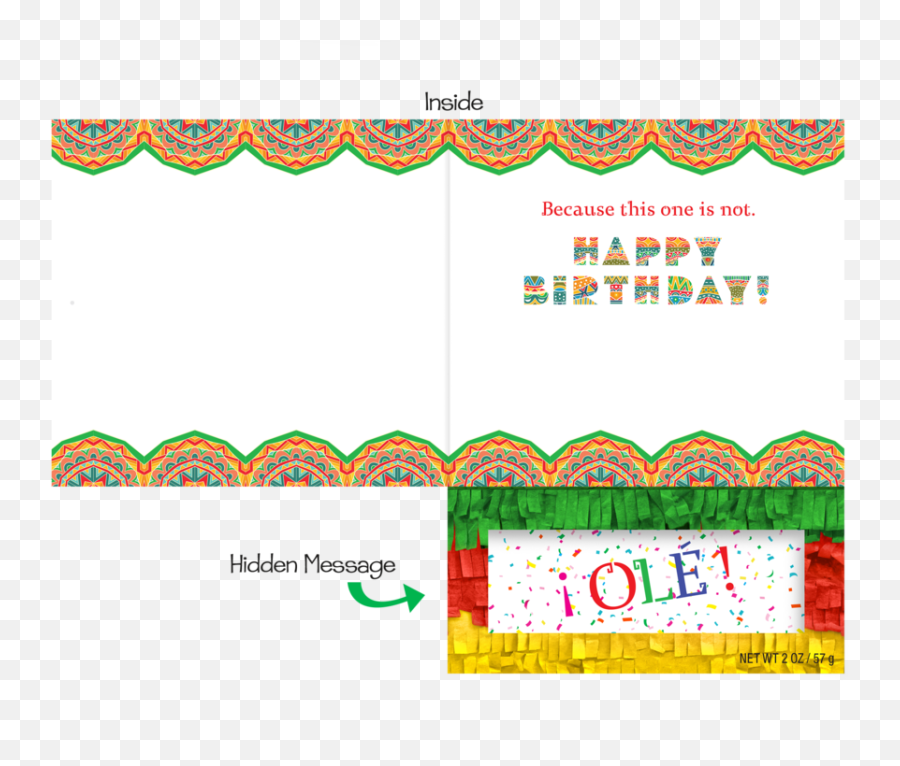 Candy Filled Birthday Card - Dot Png,Pinata Icon