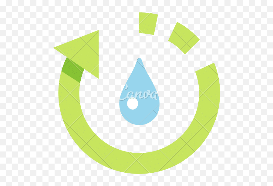 Recycle Water Flat Icon - Canva Dot Png,Flat Water Icon