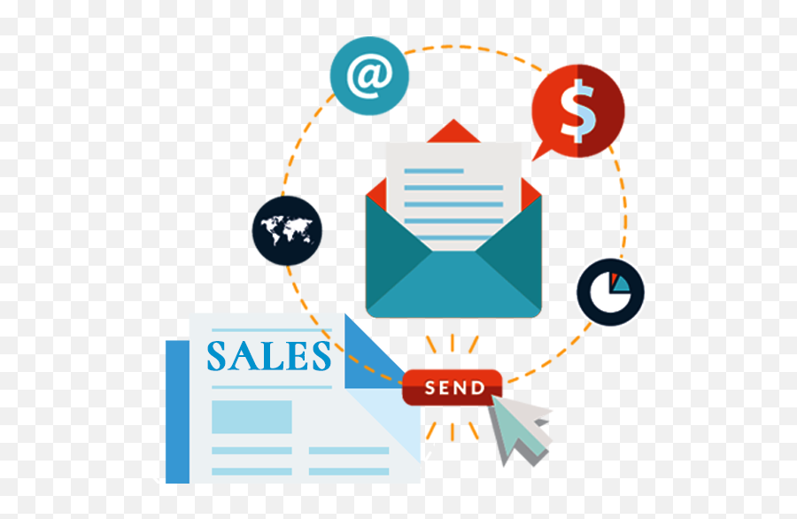 Sales Management System - Email And Content Marketing Icon Png,Sales Process Icon