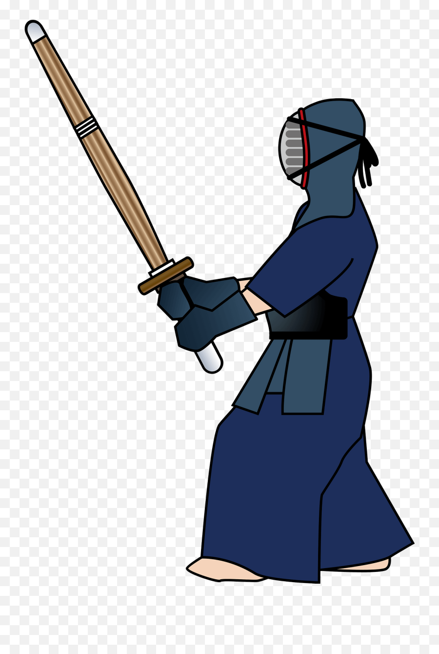 Kendo Japanese Martial Art Clipart Free Download - Kendo Clipart Png,Kendo Icon