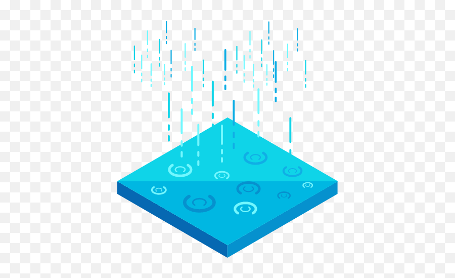 Rain Icon - Free Isometric Icons Dot Png,Storm Icon Blue Rain