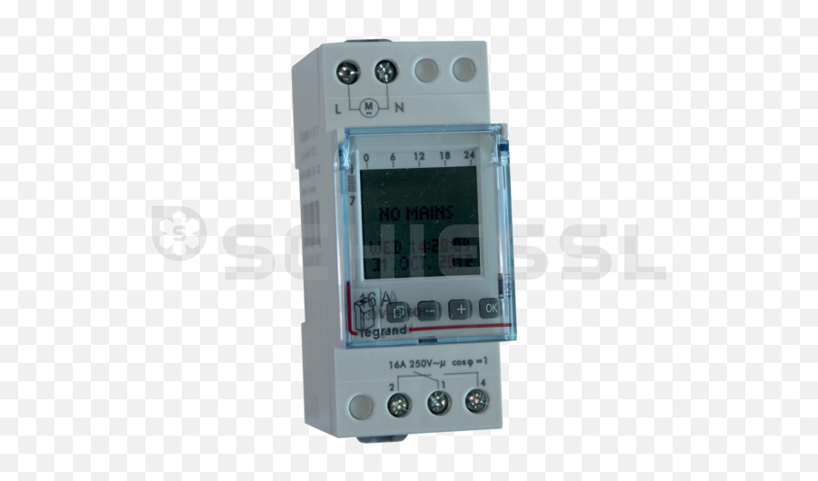 Legrand Digital Timer Alpha Rex3 D21 412631 - Legrand Digital Timeer Png,No Control Panel Icon