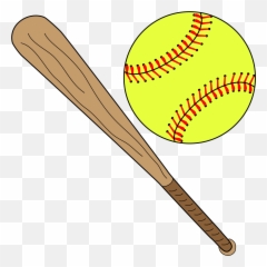 Softball Png Pic - And Bat Clipart