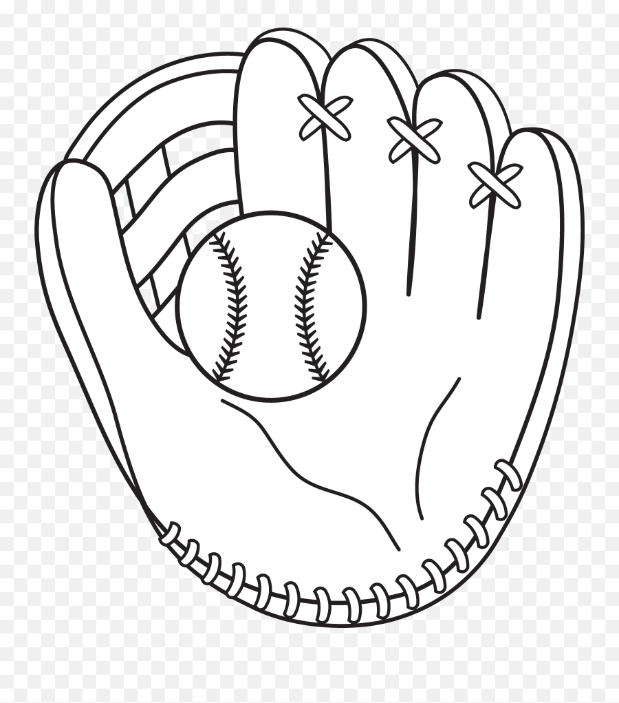 28 Collection Of Softball Glove Drawing - Baseball Glove Drawing Of A Baseball Glove Png,Glove Png