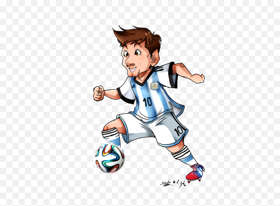 Download Hd Lionel Messi Clipart Transparent - Reading Cartoon Soccer Player  Messi Png,Messi Transparent - free transparent png images 