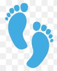Baby Footprints Clipart - Transparent Feet Png