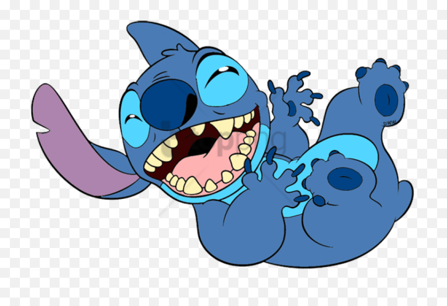 Free Png Lilo And Stitch Laughing Image With Transparent - Stitch Laughing Png,Stich Png